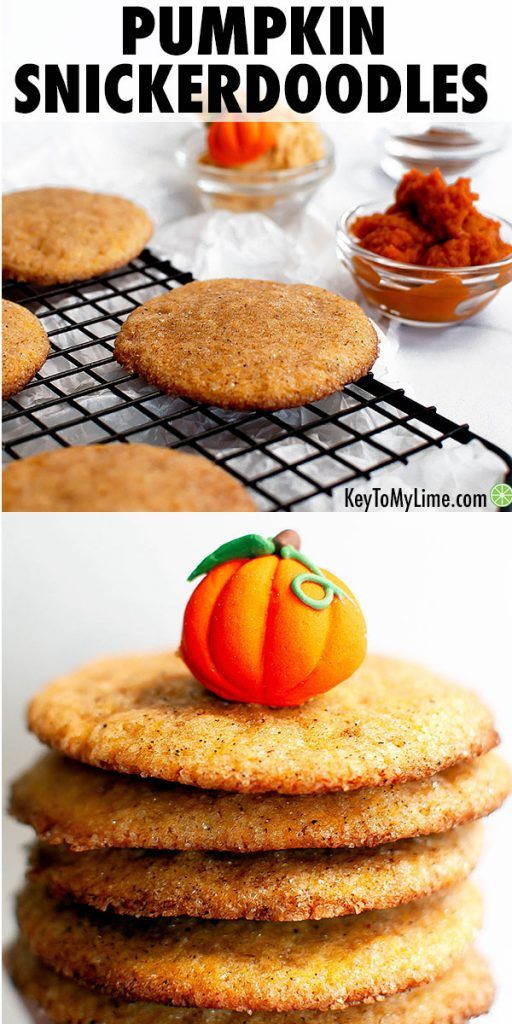 Pumpkin spice snickerdoodle cookies.