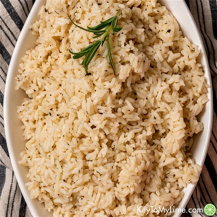 BEST Seasoned Rice Recipe {How To Season Rice VIDEO} - Key To My Lime